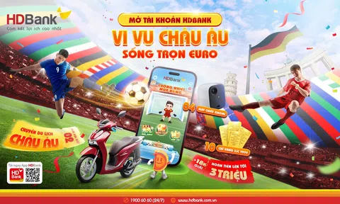 Thử tài phá lưới trên app HDBank, nắm cơ hội đến châu Âu sống trọn mùa Euro 2024