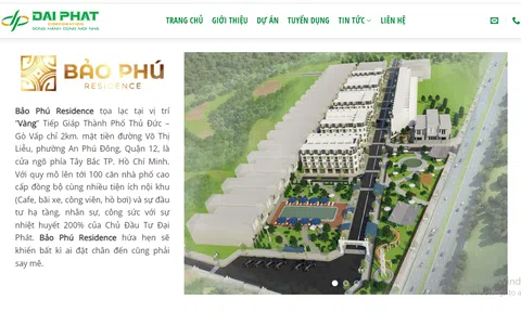 Đại Phát Corporation có vẽ dự án ma bán cho khách hàng?