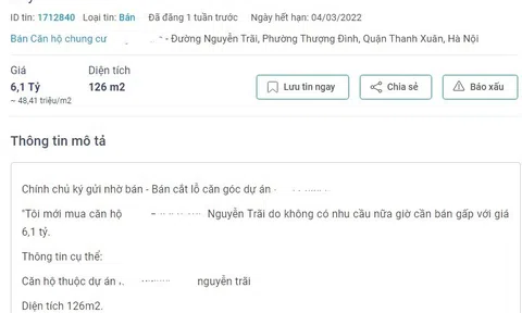 Nghịch cảnh giữa sốt đất, căn hộ rầm rập rao bán cắt lỗ chạm đáy 900 triệu