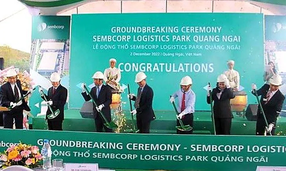 Tập đoàn Sembcorp khởi công dự án trung tâm kho vận đầu tiên tại miền Trung